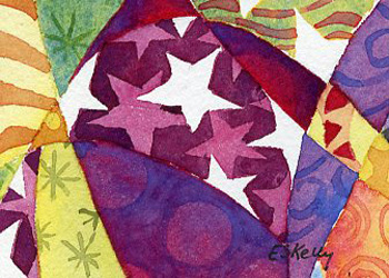 Star  Gazing  Elizabeth Sawyer Kelly Madison WI watercolor